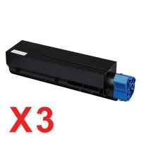 3 x Compatible OKI B412 B432 B512 MB472 MB492 MB562 Toner Cartridge High Yield 