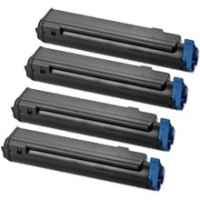 4 Pack Compatible OKI C712 C712n Toner Cartridge Set