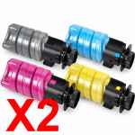 2 Lots of 4 Pack Compatible OKI C554 MC554 Toner Cartridge Set