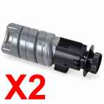 2 x Compatible OKI C554 MC554 Black Toner Cartridge 