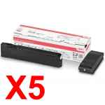 5 x Genuine OKI C650 C650dn Black Toner Cartridge