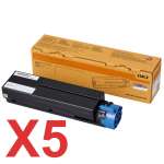 5 x Genuine OKI B433 B433dn B513 B513dn Toner Cartridge High Yield