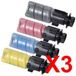 3 Lots of 4 Pack Genuine OKI C554 MC554 Toner Cartridge Set