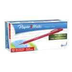 Paper Mate Flex Grip Stick Ballpen 1.0mm Red Box of 12