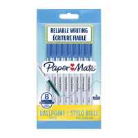 Paper Mate 045 1.0mm Ball Pen Blue Pack of 8