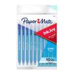 Paper Mate InkJoy Retractable Ball Point Pen 100RT 1.0mm Blue Pack of 10