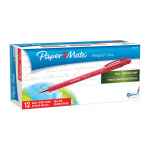 Paper Mate Flex Grip Stick Ball Pen 1.0mm Red Box of 12