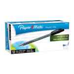 Paper Mate Flex Grip Stick Ball Pen 0.8mm Black Box of 12