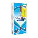 Paper Mate Kilometrico Capped Ball Pen Red Box of 12