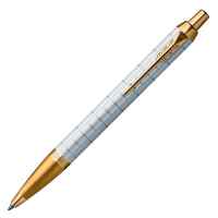 Parker IM Premium BP Pearl with Gold Trim