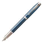 Parker IM Premium Fountain Pen Blue Grey With Chrome Trim