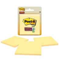 Post-It Super Sticky Notes Canary Yellow 76 x 76mm 3-Pack