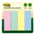 Post-It Greener Page Markers 22 x 73mm 4-Pack