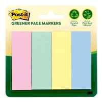 Post-It Greener Page Markers 22 x 73mm 4-Pack