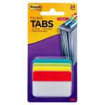 Post-It Filing Tabs Aqua Lime Yellow Red 50 x 38mm 24-Tabs