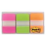 Post-It Tabs Pink Green Orange 25 x 38mm 36-Tabs
