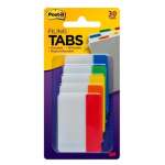 Post-It Filing Tabs Assorted Colours 50 x 38mm 30-Tabs