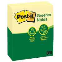 Post-It Greener Notes Canary Yellow 73 x 123mm 12-Pack