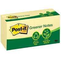 Post-It Greener Notes Canary Yellow 76 x 76mm 12-Pack