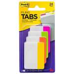 Post-It Filing Tabs Pink Green Orange Yellow 50 x 38mm 24-Tabs