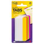 Post-It Filing Tabs Pink Green Orange Yellow 75 x 38mm 24-Tabs