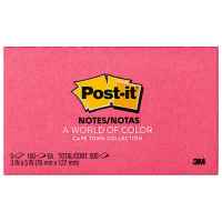 Post-It Notes Assorted Colours 76 x 127mm 5-Pack