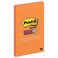 Post-It Lined Super Sticky Notes Rio De Janeiro 127 x 203mm 4-Pack