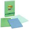 Post-It Lined Super Sticky Notes Bora Bora 101 x 152mm 3-Pack