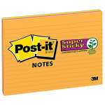 Post-It Lined Super Sticky Notes Rio De Janeiro 203 x 152mm 4-Pack