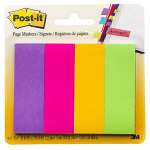 Post-It Page Markers Neon Colours 23 x 73mm 4-Pack