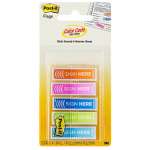 Post-It Sign Here Flags Assorted Colours 12 x 45mm 5-Pack