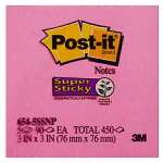 Post-It Super Sticky Notes Pink 76 x 76mm 5-Pack