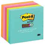 Post-It Super Sticky Notes Miami 76 x 76mm 5-Pack