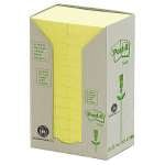 Post-It Recycled Notes Canary Yellow 36 x 48mm 24-Pack