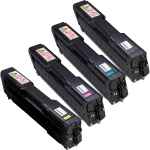 4 Pack Compatible Ricoh Aficio SP-C220 SP-C221 SP-C222 SP-C240 Toner Cartridge Set