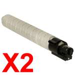 2 x Compatible Ricoh Aficio MP-C2501 MP-C2551 Black Toner Cartridge TYPE-C2551SB