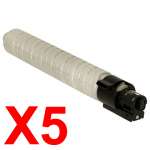 5 x Compatible Ricoh Aficio MP-C2501 MP-C2551 Black Toner Cartridge TYPE-C2551SB