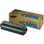 1 x Genuine Samsung SL-C2620 SL-C2670 SL-C2680 Cyan Toner Cartridge High Yield CLT-C505L SU036A