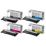 4 Pack Genuine Samsung CLP-360 CLP-365 CLX-3300 CLX-3305 Toner Cartridge Set SU377A SU120A ST986A SU254A SU464A