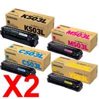 2 Lots of 4 Pack Genuine Samsung SL-C3010 SL-C3060 Toner Cartridge Set SU149A SU016A SU283A SU493A