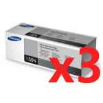 3 x Genuine Samsung CLP-415 CLX-4170 CLX-4195 Black Toner Cartridge CLT-K504S SU160A