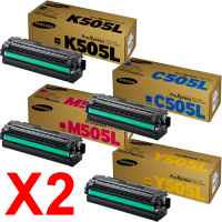 2 Lots of 4 Pack Genuine Samsung SL-C2620 SL-C2670 SL-C2680 Toner Cartridge High Yield Set SU169A SU036A SU303A SU513A