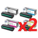 2 Lots of 4 Pack Genuine Samsung CLP-680 CLX-6260 Toner Cartridge High Yield Set SU173A SU040A SU307A SU517A