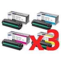 3 Lots of 4 Pack Genuine Samsung CLP-680 CLX-6260 Toner Cartridge High Yield Set SU173A SU040A SU307A SU517A