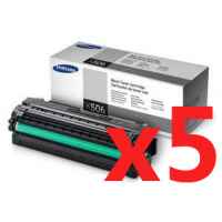 5 x Genuine Samsung CLP-680 CLX-6260 Black Toner Cartridge High Yield CLT-K506L SU173A