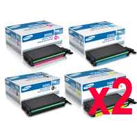 2 Lots of 4 Pack Genuine Samsung CLP-620 CLP-670 CLX-6220 CLX-6250 Toner Cartridge Set SU191A SU058A SU325A SU535A