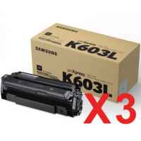 3 x Genuine Samsung SL-C4010 SL-C4060 Black Toner Cartridge CLT-K603L SV241A