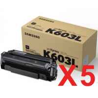 5 x Genuine Samsung SL-C4010 SL-C4060 Black Toner Cartridge CLT-K603L SV241A