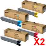 2 Lots of 4 Pack Genuine Samsung CLX-8640ND CLX-8650ND Toner Cartridge Set SU228A SU094A SU360A SU571A