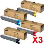 3 Lots of 4 Pack Genuine Samsung CLX-8640ND CLX-8650ND Toner Cartridge Set SU228A SU094A SU360A SU571A